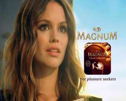 She also appeared in a commercial promoting Chapstick lip balm and Magnum Ice Cream.